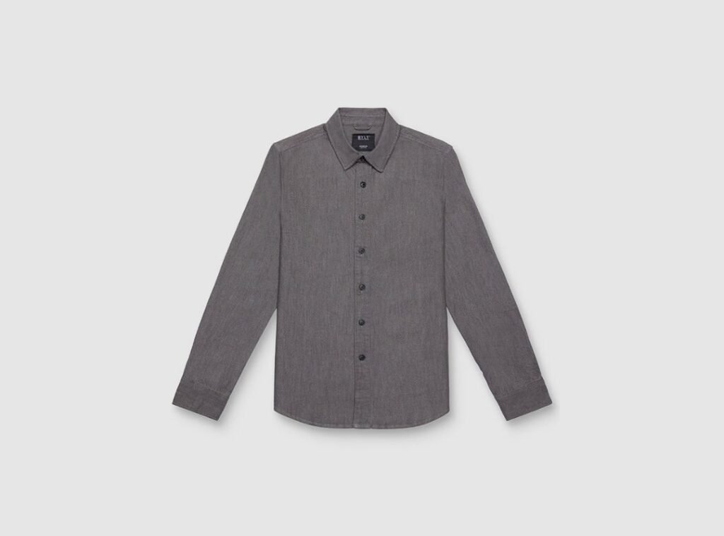 BYLT Tech Denim Long Sleeve Button Down