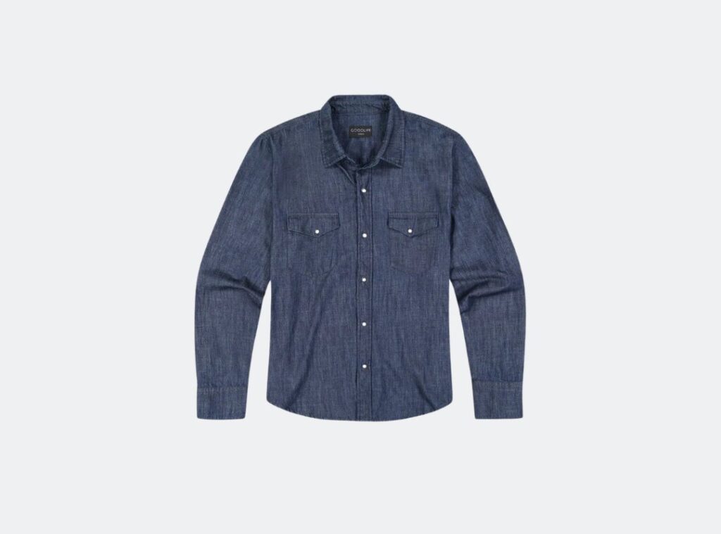 Goodlife 4Corner Denim Snap Shirt