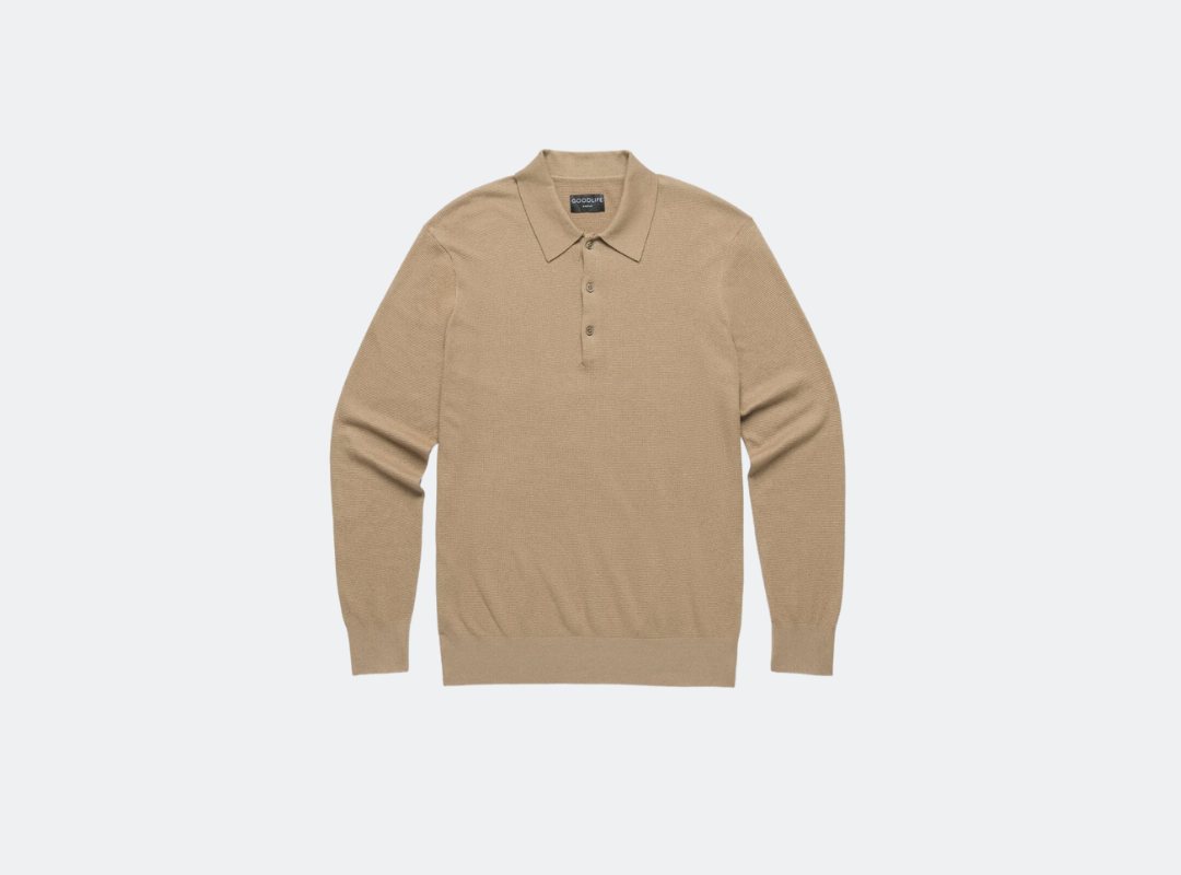 Goodlife Mini Waffle Knit Polo