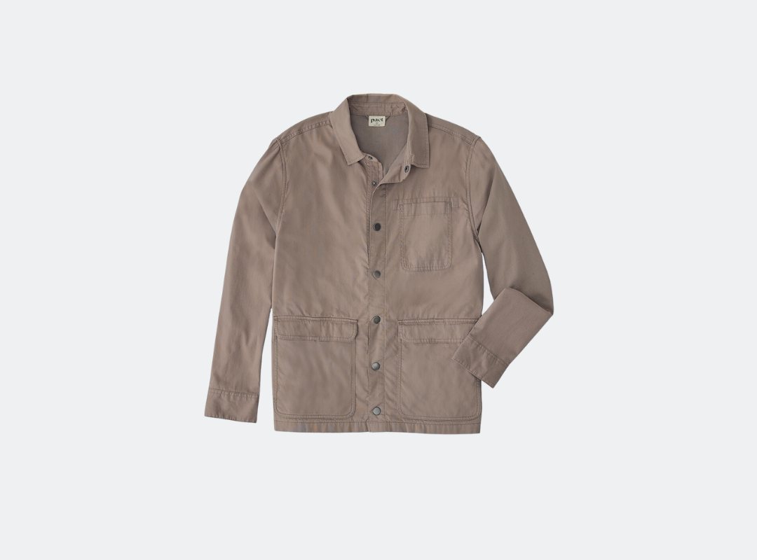 Pact Daily Twill Flannel Lined Shacket