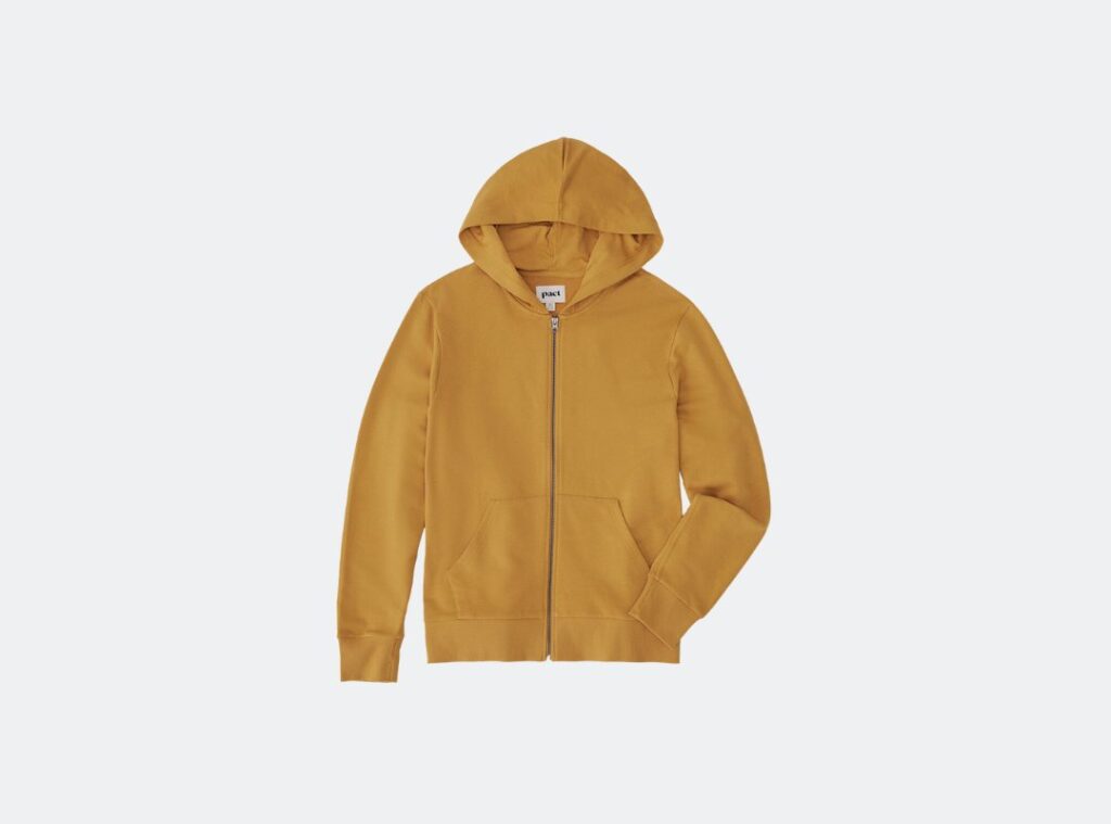 Pact Essential Loopback Terry Zip Hoodie