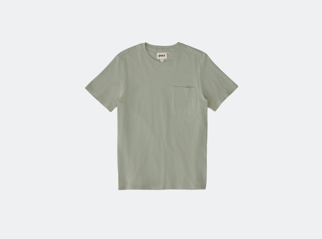 Pact Field Midweight Slub Crew Tee