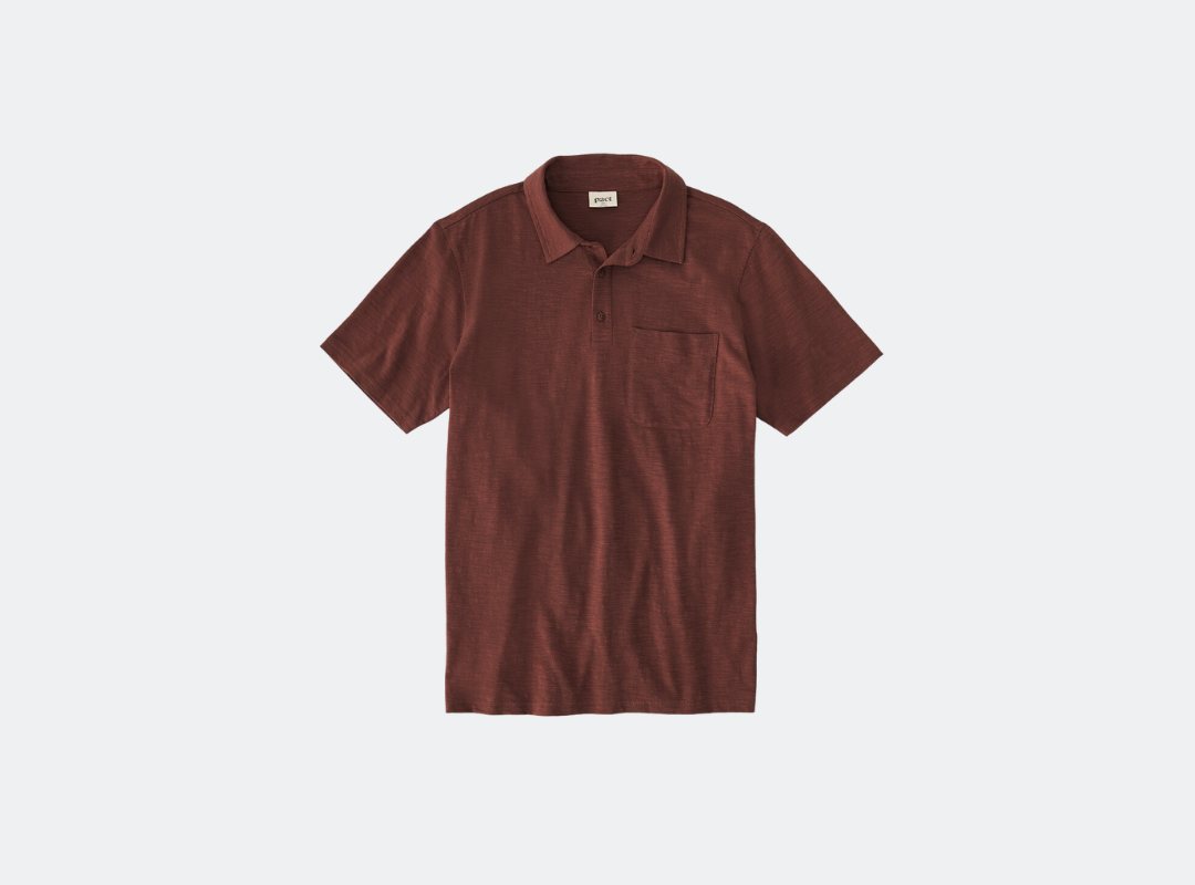 Pact Field Midweight Slub Polo