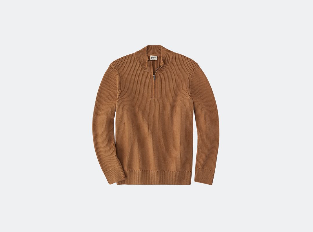 Pact High Country Knit Quarter-Zip Sweater