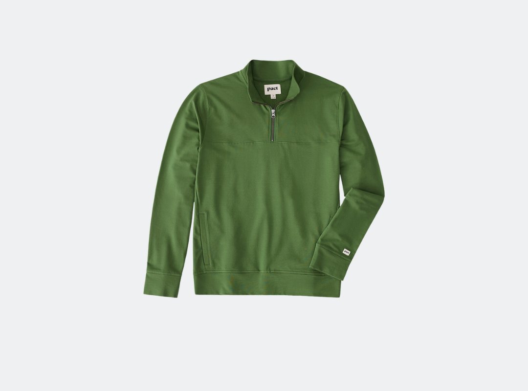 Pact Stretch French Terry Quarter Zip