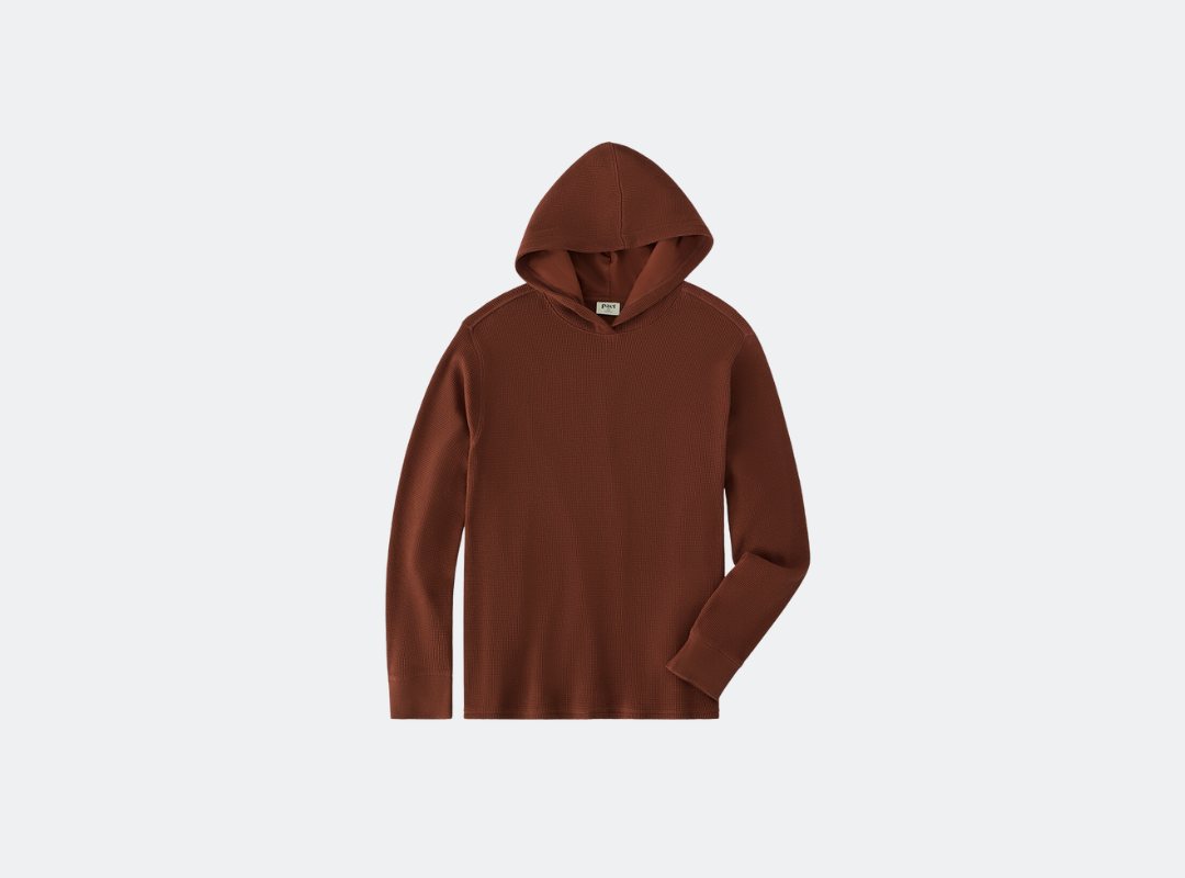 Pact Thermal Waffle Oversized Hoodie